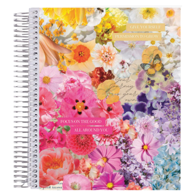 7x9 Floral Collage Notebook