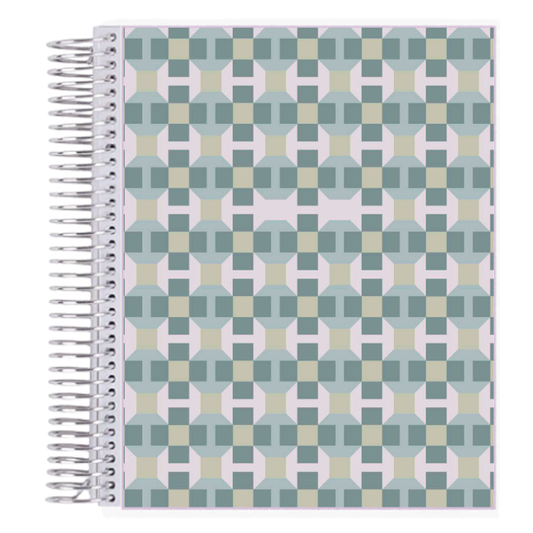 7x9 Parquet Coiled Notebook