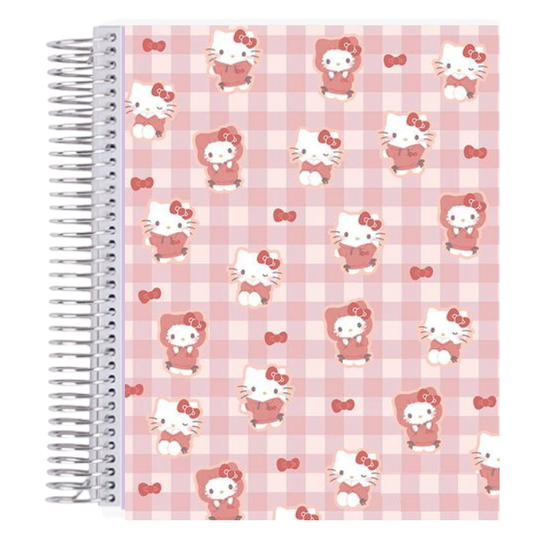 7x9 Hello Kitty Hoddie Coiled Notebook - Lined