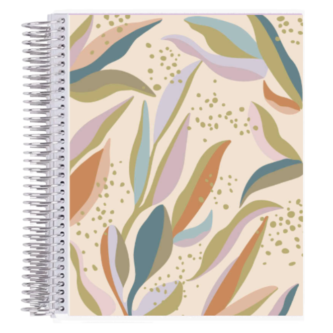 7x9 Playful Palms Coiled Notebook
