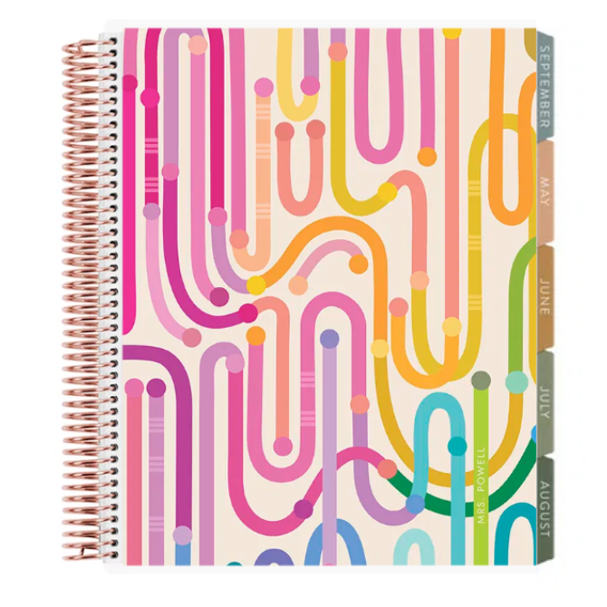 **SPECIAL ORDER** Toile Journey Horizontal Teacher Lesson Planner- Jan '27 to Dec '27