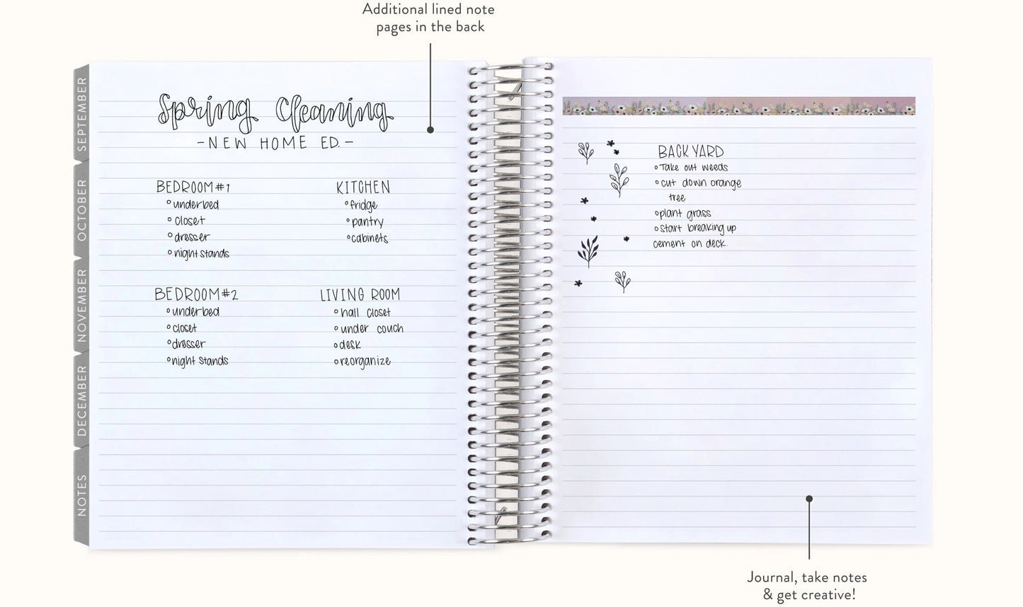 **SPECIAL ORDER** Minimal Horizontal LifePlanner™ - Jul '25 to Jun '26