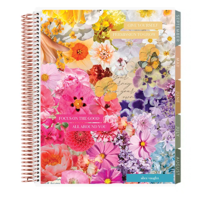 **SPECIAL ORDER** Toile Floral Collage Horizontal Teacher Lesson Planner- Jan '27 to Dec '27