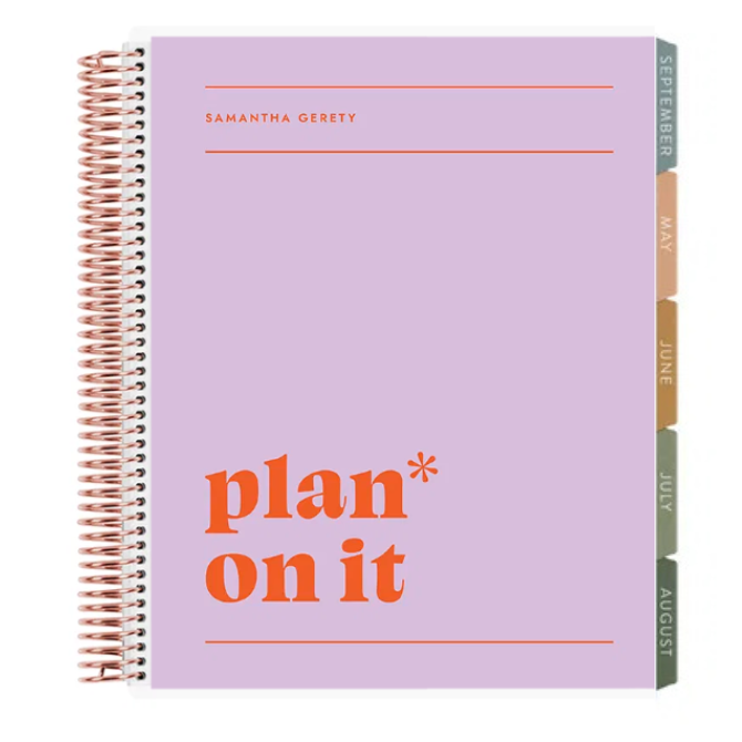 **SPECIAL ORDER** Toile Plan on It Horizontal Teacher Lesson Planner- Jan '27 to Dec '27 (Copy)