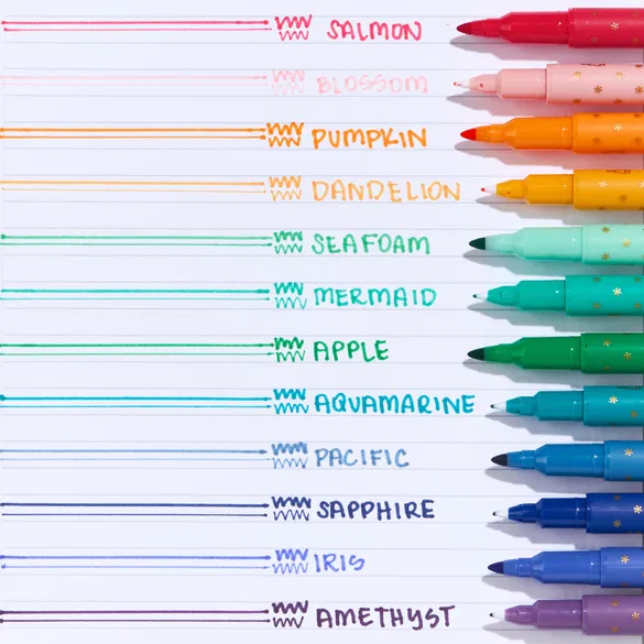Colourful Dual-Tip Markers 12-Pack