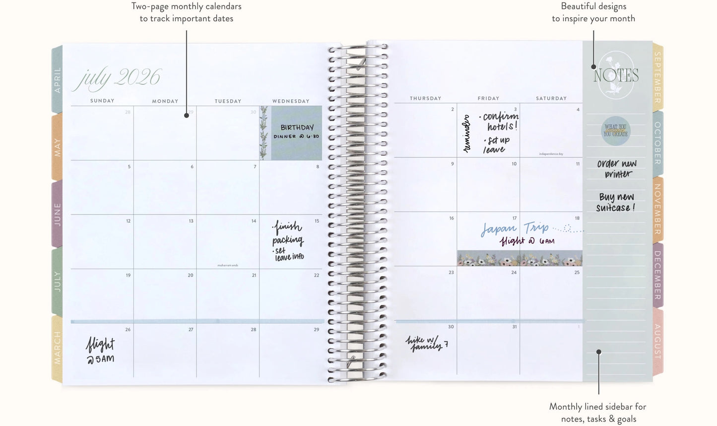 **SPECIAL ORDER** Bouquet Hourly LifePlanner™ - Jul '25 to Jun '26