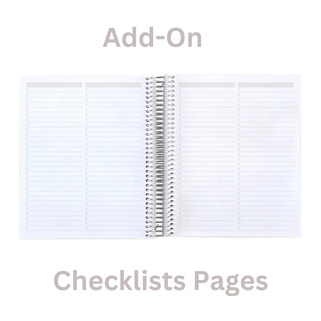 40 Add-On Pages - Monthly Planner [Available Only with Monthly Planner Purchase - Not Available with Bundles]