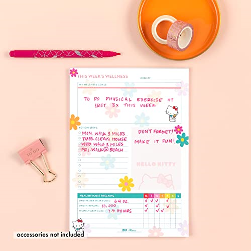 Hello Kitty Wellness Notepad NEW