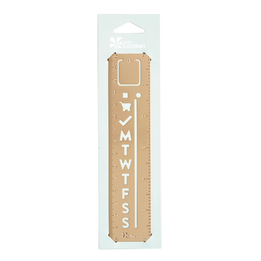 Meal Planning Metal Stencil Bookmark