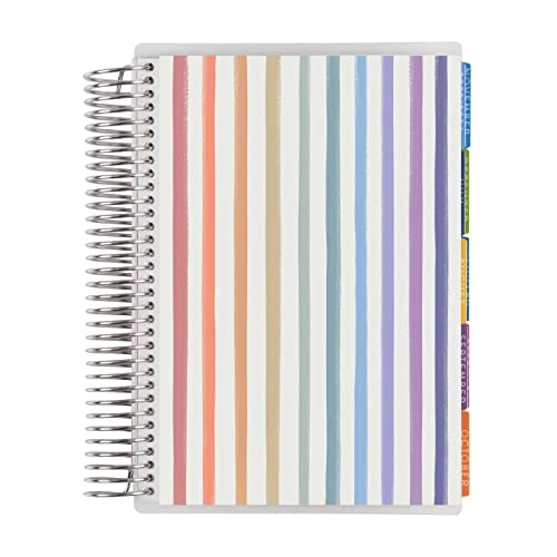 A5 Lifeplanner - Watercolor Stripes, Horizontal Layout - Jan '24 to Dec '24