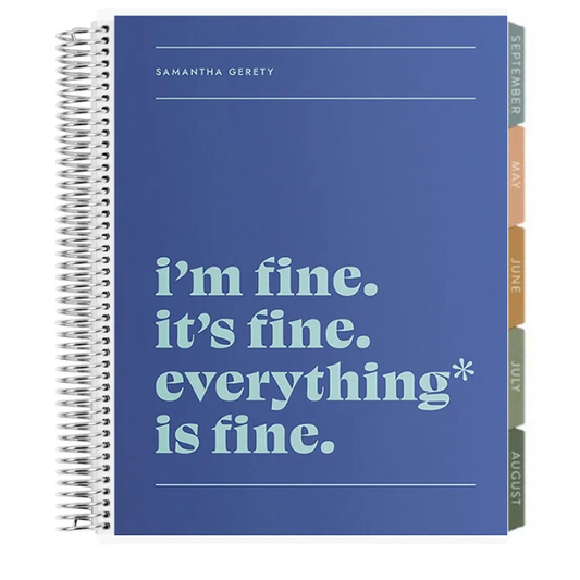 **SPECIAL ORDER** Toile Fine Horizontal Teacher Lesson Planner- Jan '27 to Dec '27