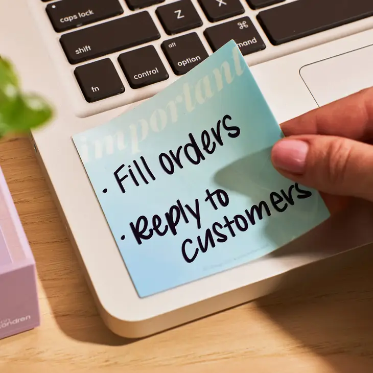 Reusuable Notes Reusable Sticky Notes - Daily Priorities - Blue – Simply Planned