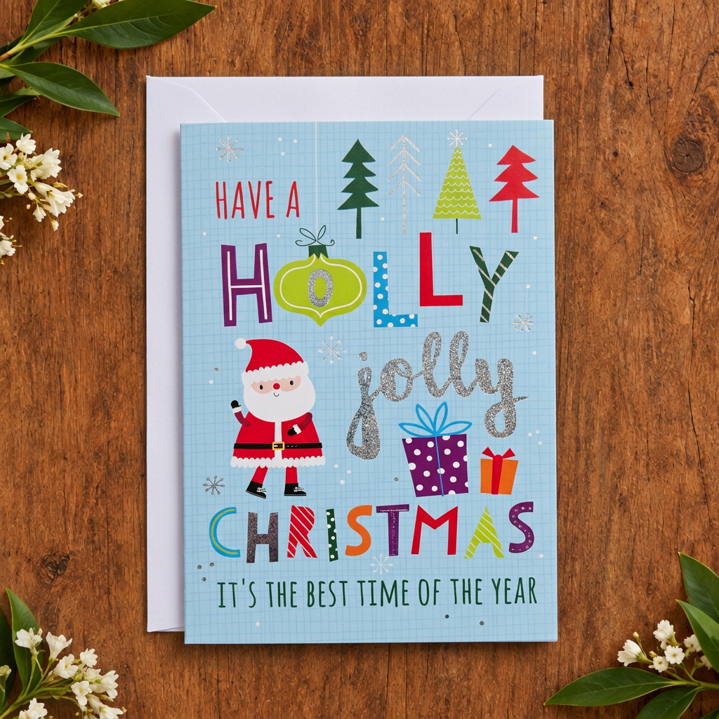 Holly Jolly Christmas Card