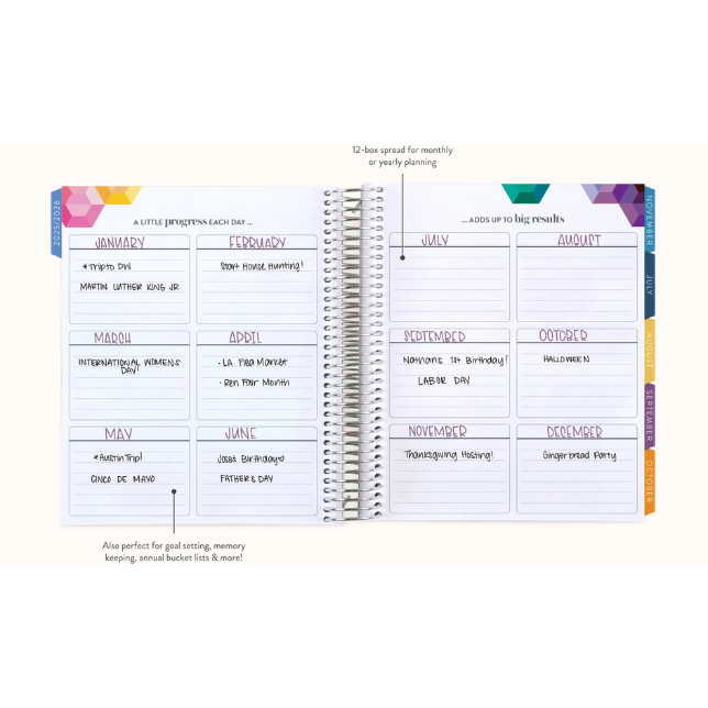 **SPECIAL ORDER** Hexagon Dashboard LifePlanner™ - Jul '25 to Jun '26
