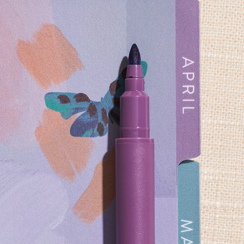 Bold Blooms Dual-Tip Highlighters 6-Pack