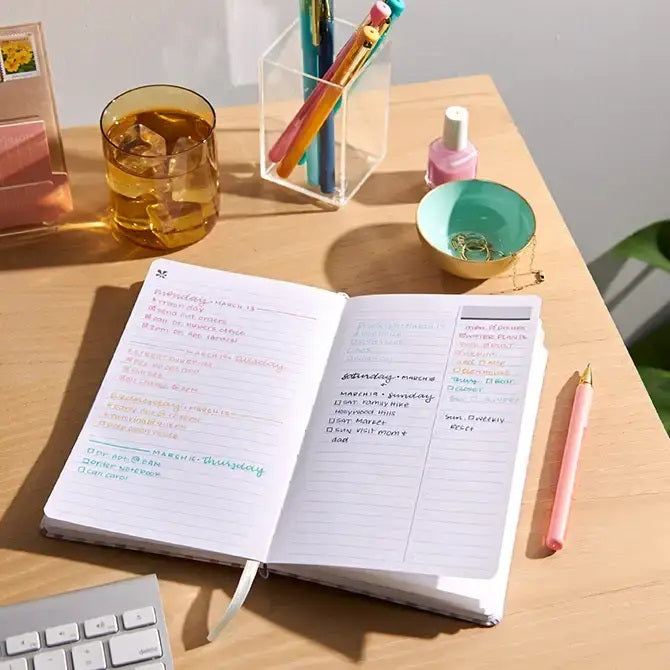 5x8 Softbound Notebook - Striped Productivity