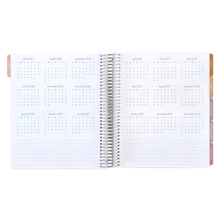 Toile Monthly Planner inside pages