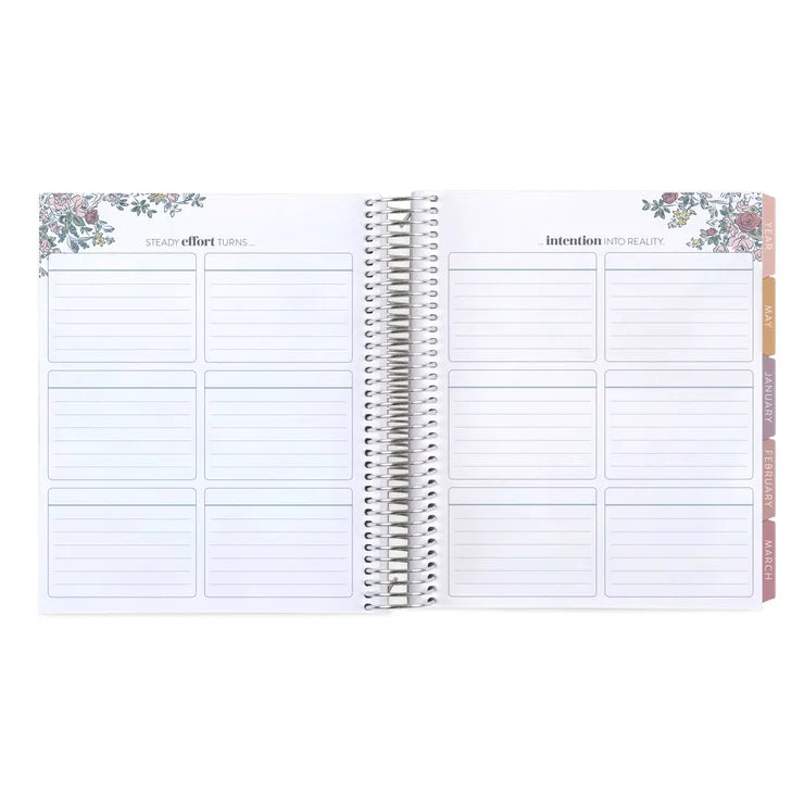 Toile Monthly Planner inside pages