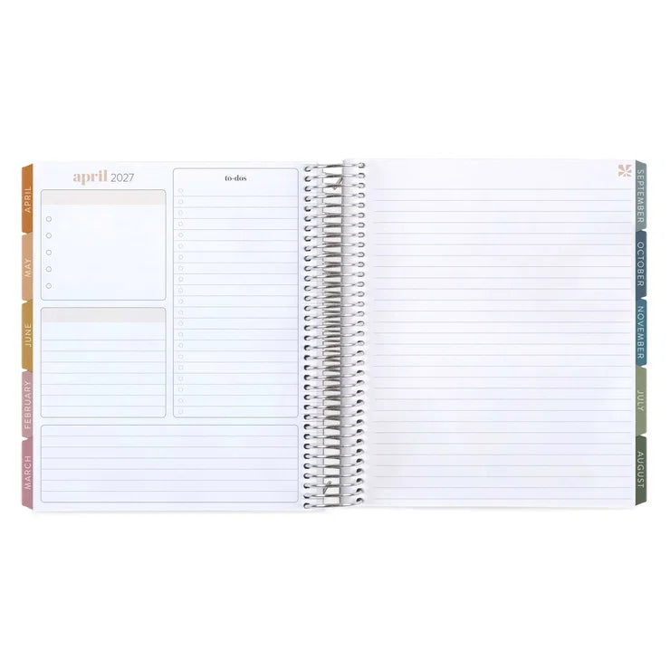 Toile Monthly Planner inside pages