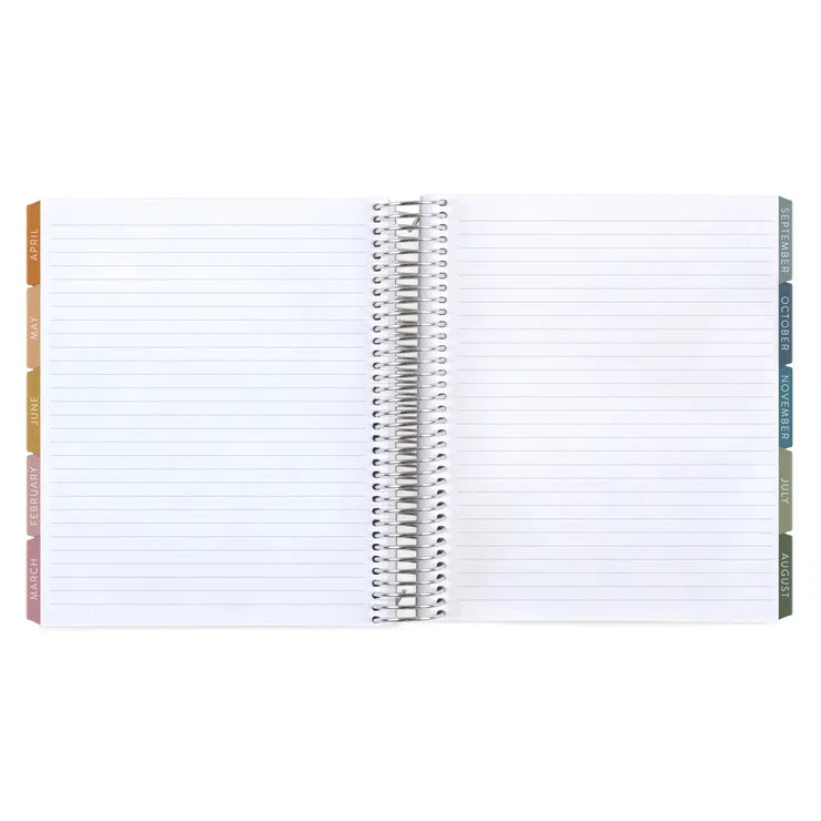 Toile Monthly Planner inside pages