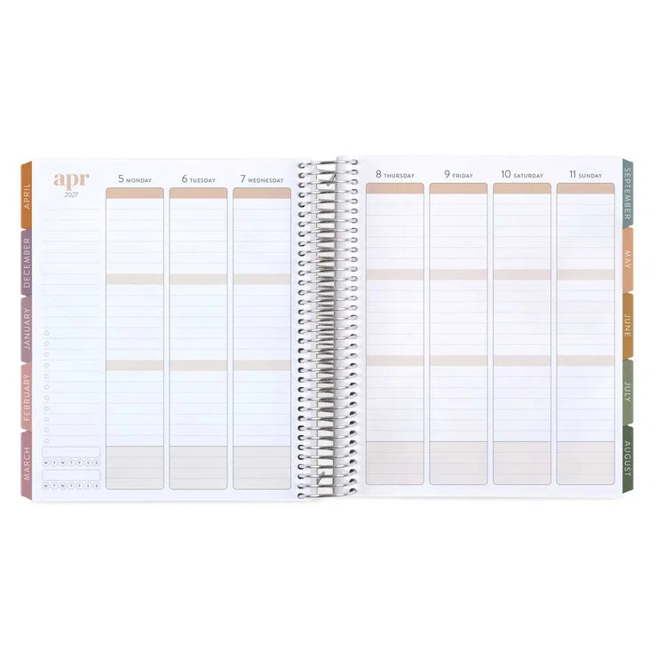 **SPECIAL ORDER** Toile Diamond Ikat Vertical Planner - Jan '27 to Dec '27