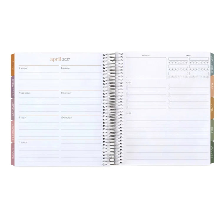 **SPECIAL ORDER** Toile Chromatic Inspiration Pink Dashboard Planner - Jan '27 to Dec '27