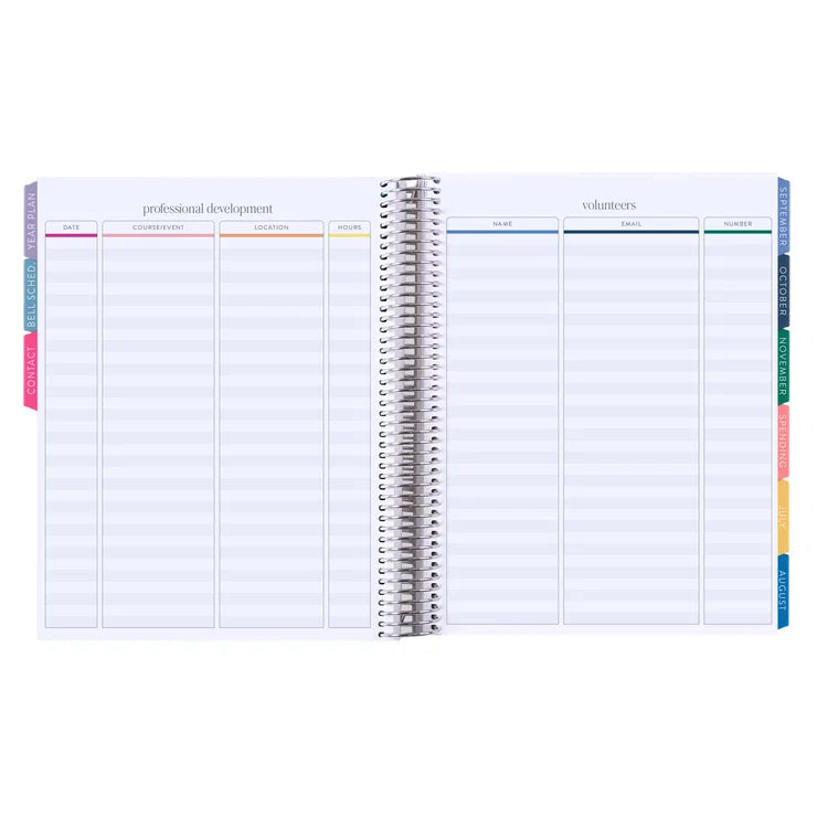 **SPECIAL ORDER** Applescape Legacy Horizontal Teacher Lesson Planner - Jan '27 to Dec '27