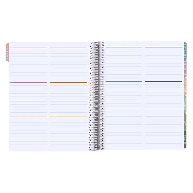 **SPECIAL ORDER** Toile Fine Horizontal Teacher Lesson Planner- Jan '27 to Dec '27