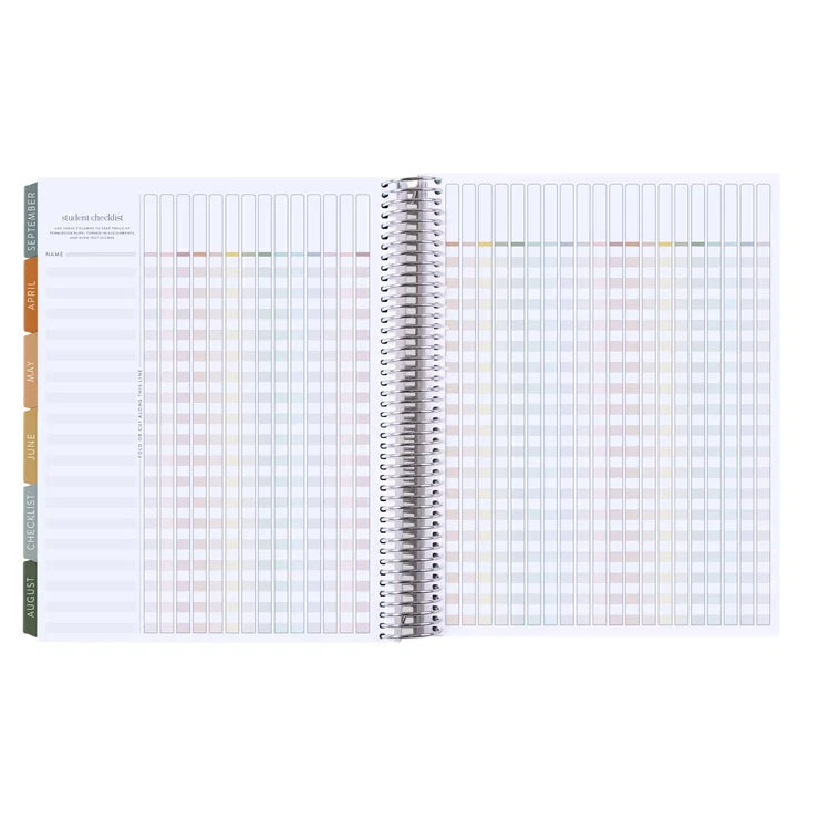 **SPECIAL ORDER** Toile Fine Horizontal Teacher Lesson Planner- Jan '27 to Dec '27