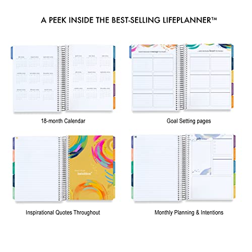 A5 Lifeplanner - Watercolor Stripes, Horizontal Layout - Jan '24 to Dec '24