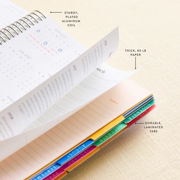 Metallic Toile A5 LifePlanner™ Dashboard Interior