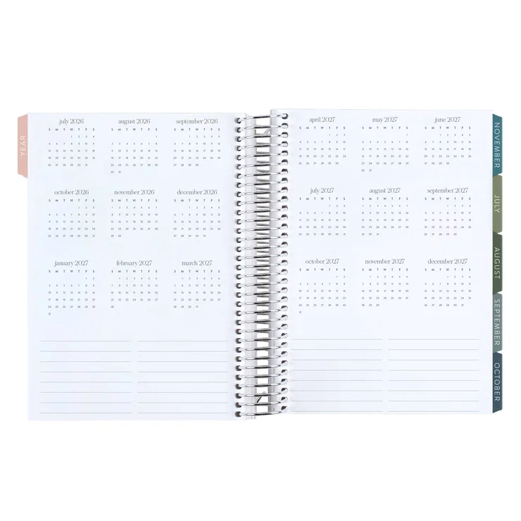 Metallic Toile A5 LifePlanner™ Dashboard Interior