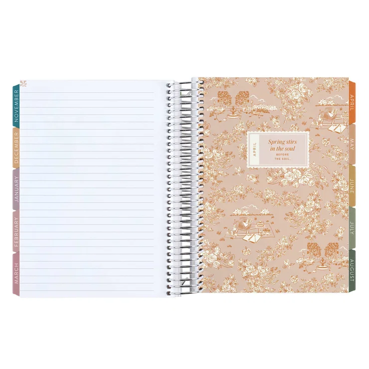 Metallic Toile A5 LifePlanner™ Dashboard Interior