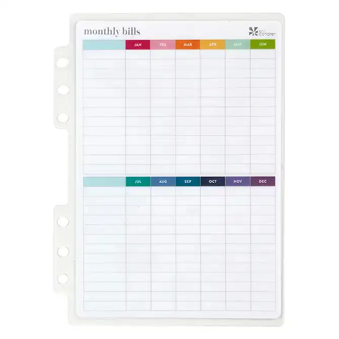 A5 Ring Agenda Budget Tracker Dashboard