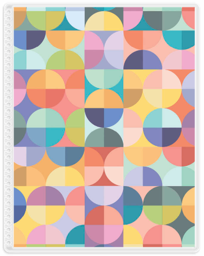 Abstract Circles Cover 7 x 9