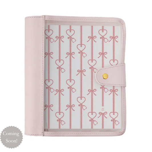 Coming Soon - Blush Clear Planner Folio