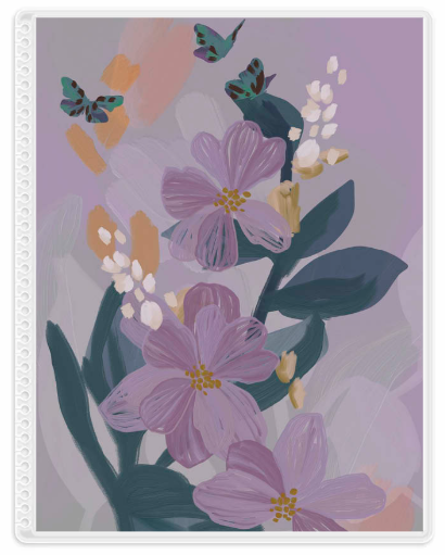 Bold Blooms Butterflies Cover 7 x 9