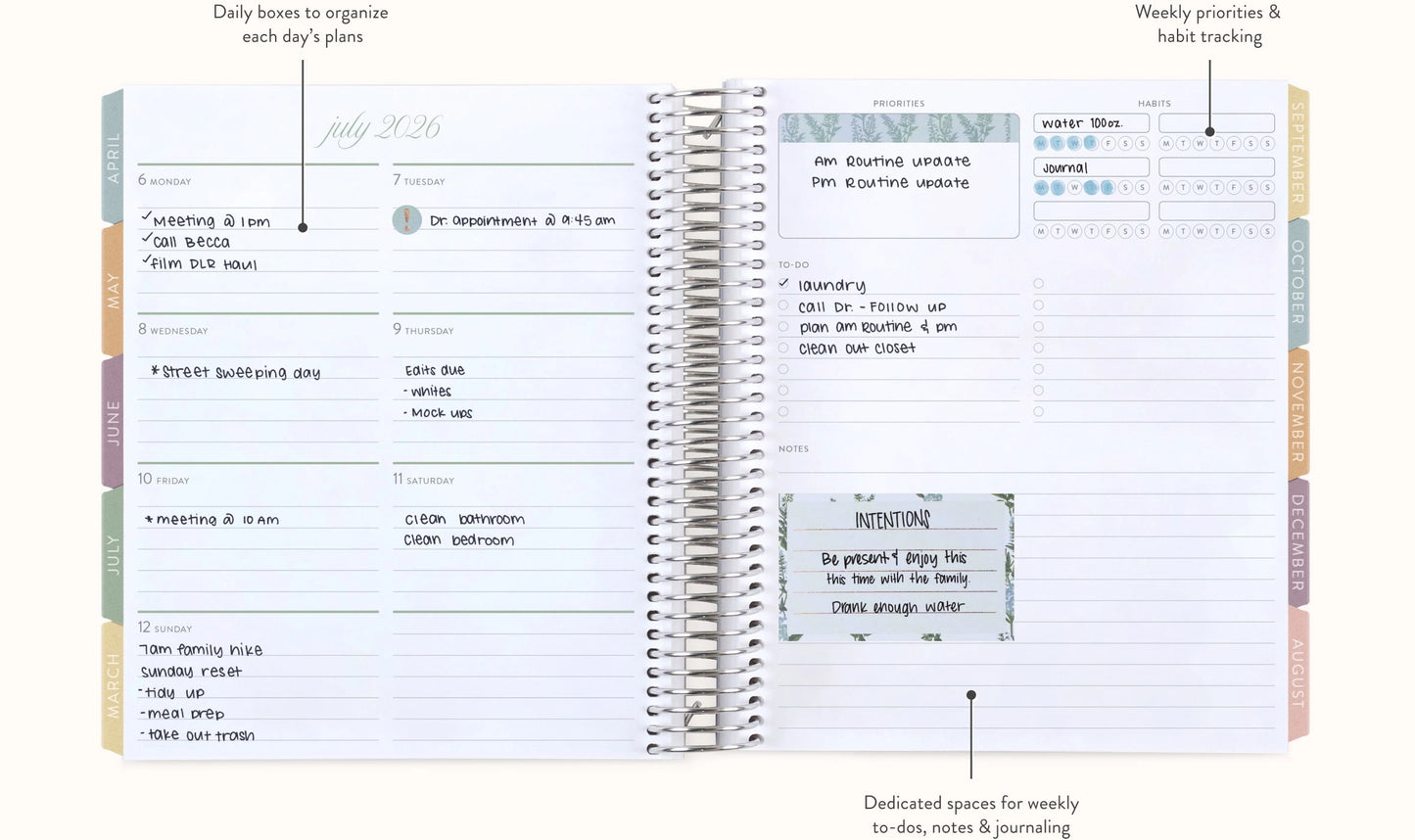 **SPECIAL ORDER** Bouquet Dashboard LifePlanner™ - Jul '25 to Jun '26