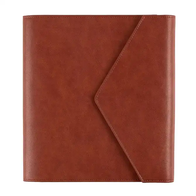 Camel Vegan Leather Folio