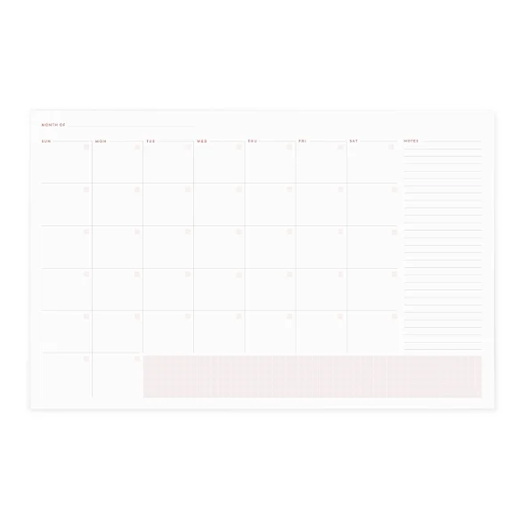 Focused Customizable Desk Calendar