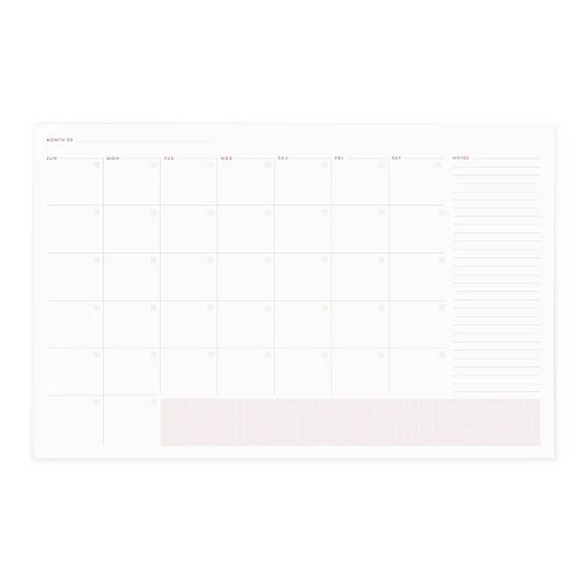 Focused Customizable Desk Calendar