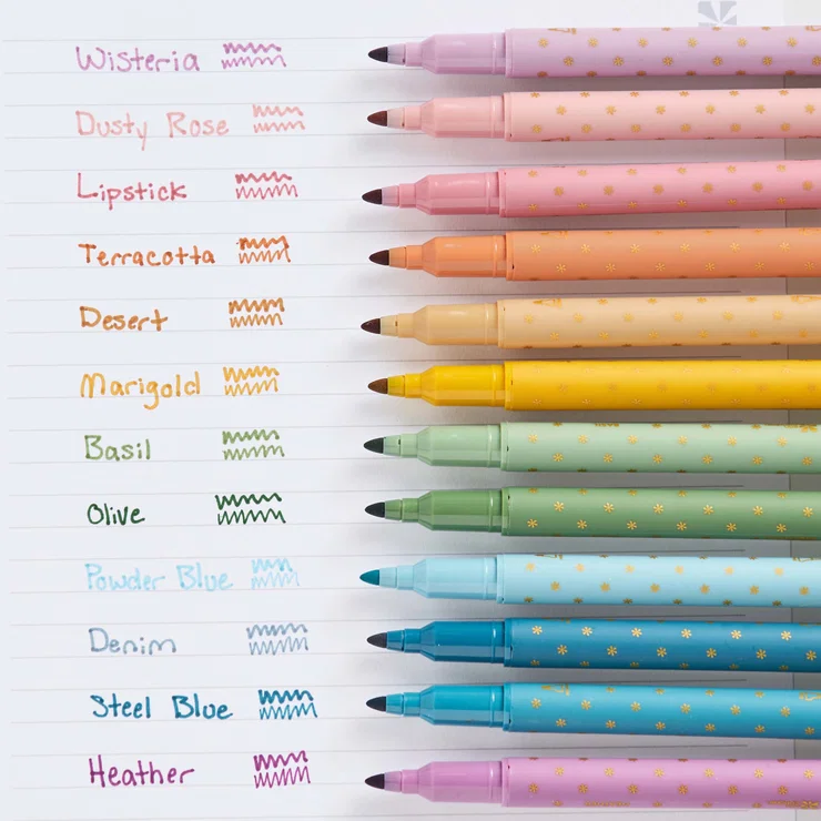 Earth Tones Dual-Tip Markers 12-Pack