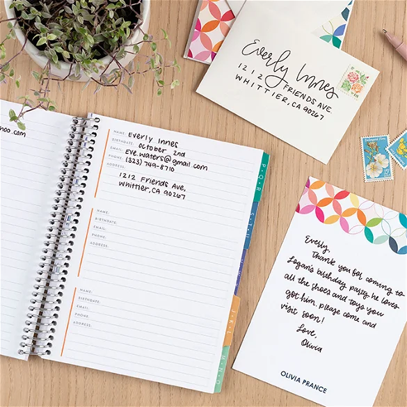 A5 Address Book - NEW ARRIVAL