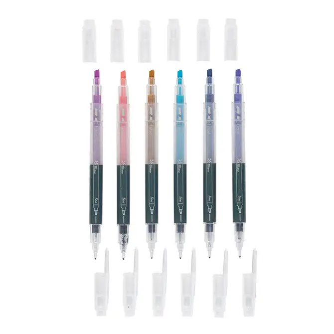 Dual Ink Dual Tip Highlighter Pens