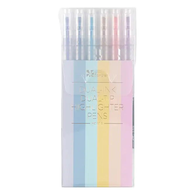 Dual Ink Dual Tip Highlighter Pens