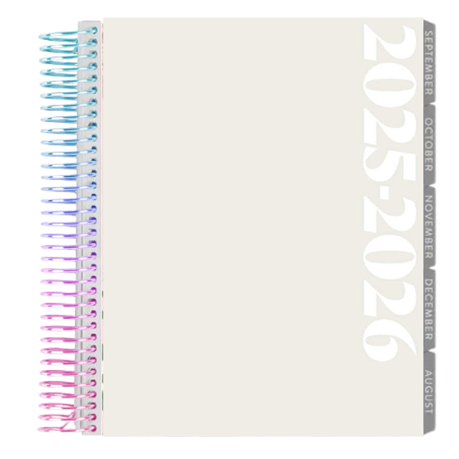 **SPECIAL ORDER** Minimal Horizontal LifePlanner™ - Jul '25 to Jun '26