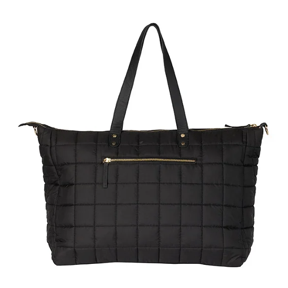 **SPECIAL ORDER** Black Large Quilted Weekender Bag