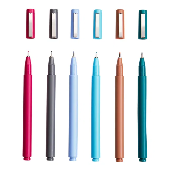 Gem Tone Ultra Fine-Tip Markers 6-Pack
