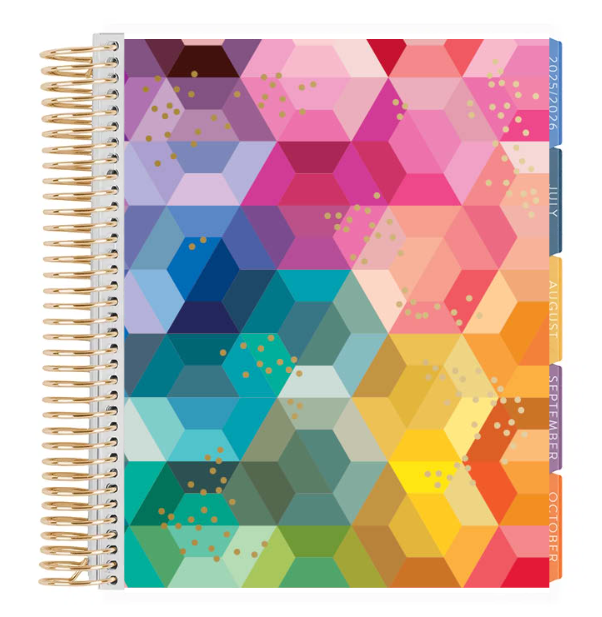 **SPECIAL ORDER** Minimum Hourly LifePlanner™ - Hexagon Interior   - Jul '25 to Jun'26