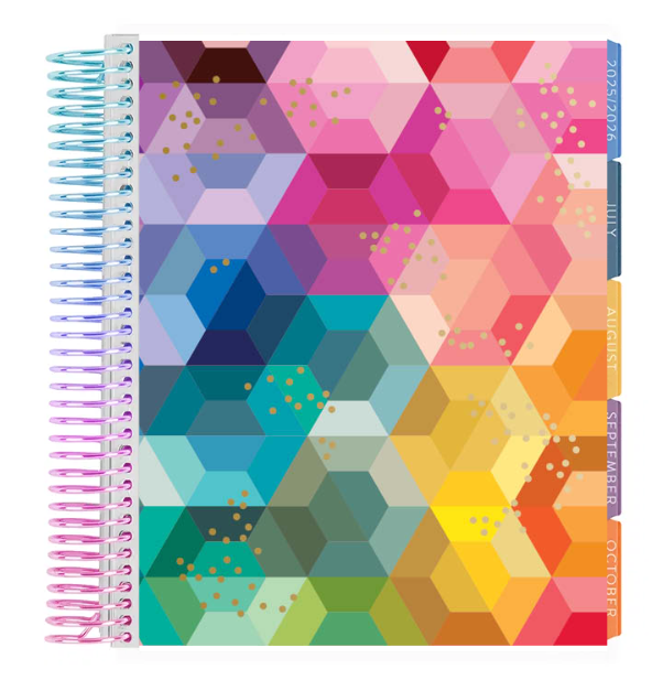 **SPECIAL ORDER** Minimum Hourly LifePlanner™ - Hexagon Interior   - Jul '25 to Jun'26